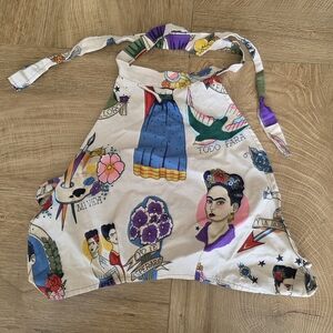 Artistic Graphic Women's Halter Crop Top